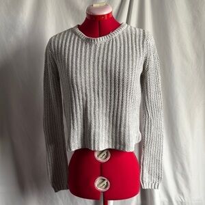 Aeropostale Women's Heather Gray Knit Sweater SM464